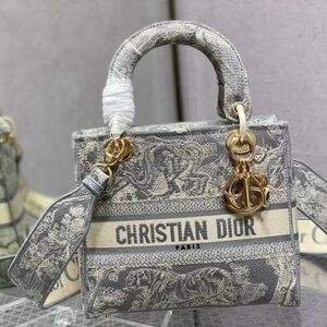 💝💝Dior Lady D-Lite Bag Embroidered